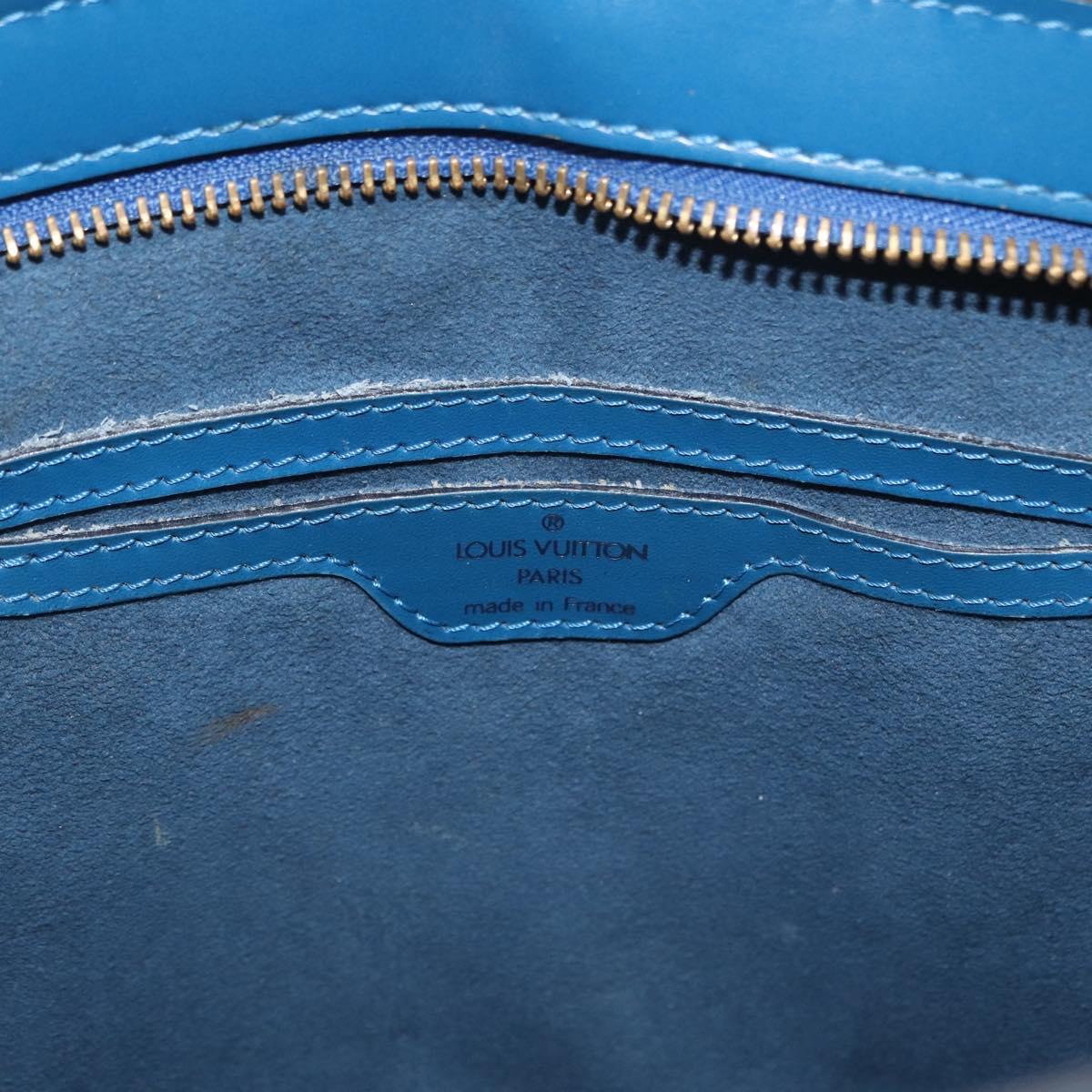 LOUIS VUITTON Epi Saint Jacques Poignees Long Bag Blue M52265 LV Auth BA8582