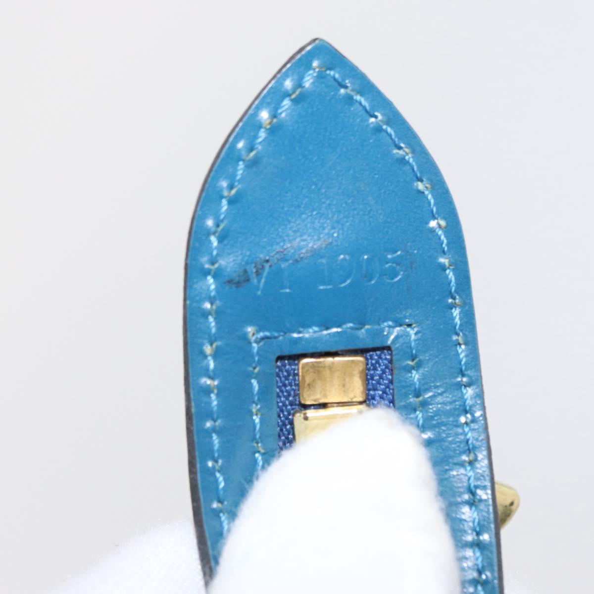 LOUIS VUITTON Epi Saint Jacques Poignees Long Bag Blue M52265 LV Auth BA8582