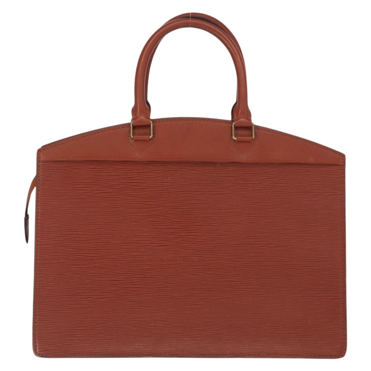 LOUIS VUITTON Epi Riviera Hand Bag Brown M48183 LV Auth BA8583