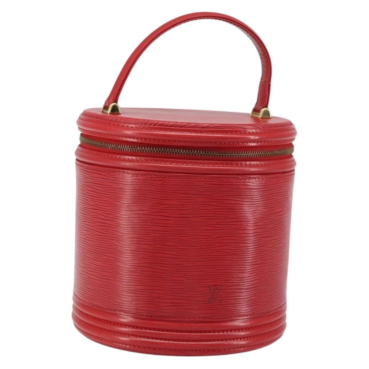 LOUIS VUITTON Epi Cannes Hand Bag Red M48037 LV Auth BA8584