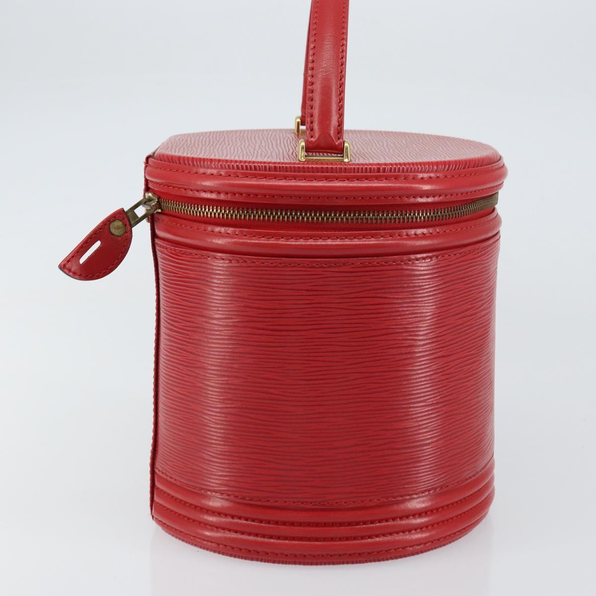 LOUIS VUITTON Epi Cannes Hand Bag Red M48037 LV Auth BA8584