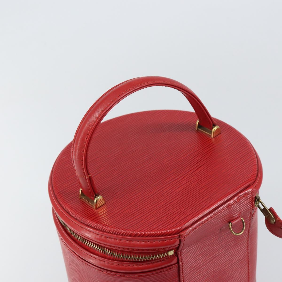 LOUIS VUITTON Epi Cannes Hand Bag Red M48037 LV Auth BA8584