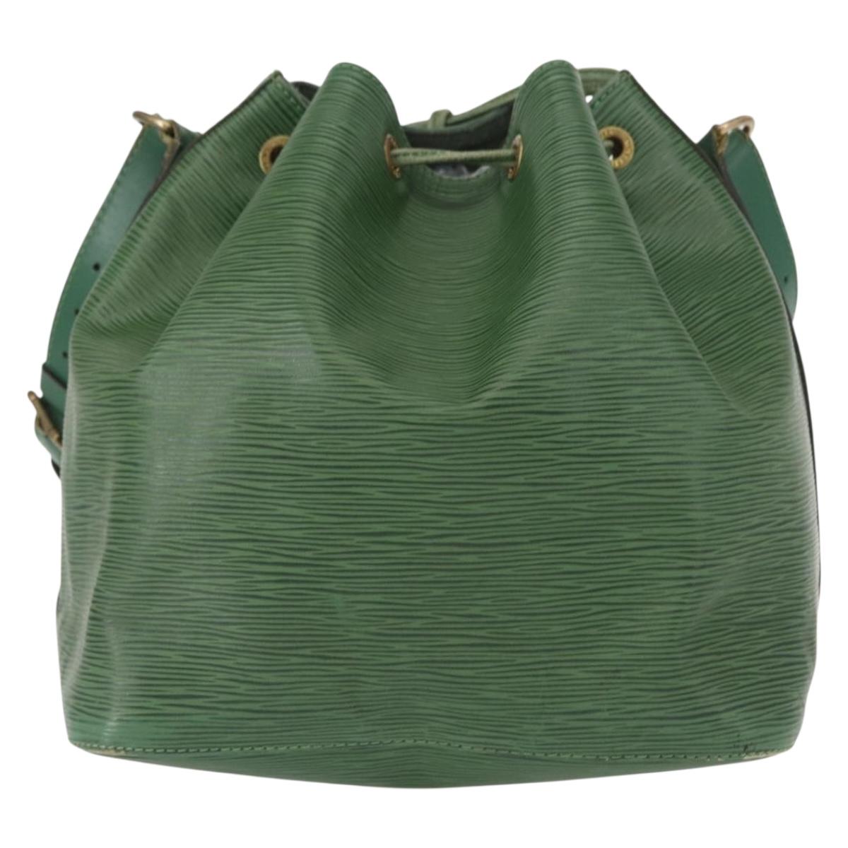 LOUIS VUITTON Epi Petit Noe Shoulder Bag Green M44104 LV Auth BA8589