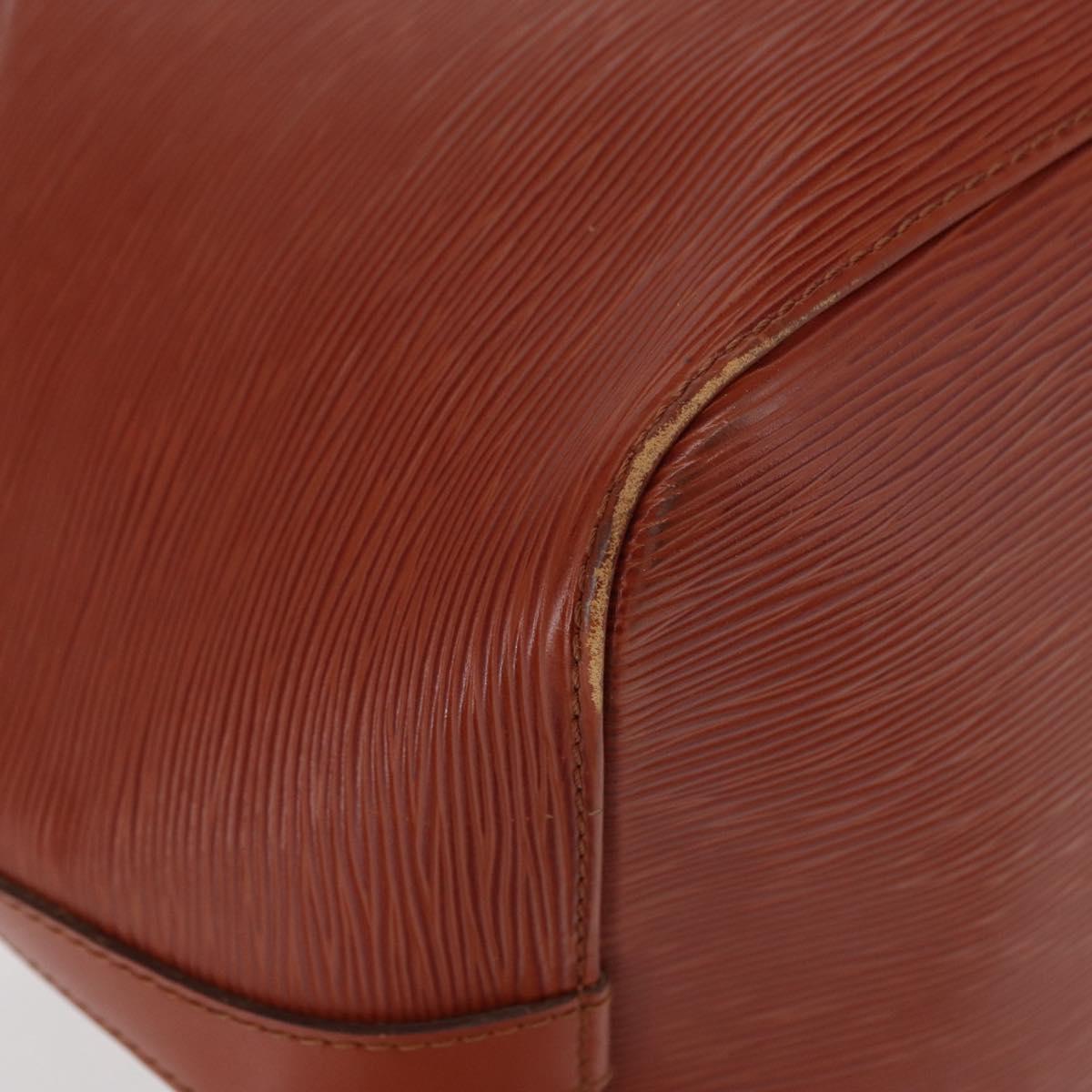 LOUIS VUITTON Epi Petit Noe Shoulder Bag Kenya Brown M44103 LV Auth BA8590