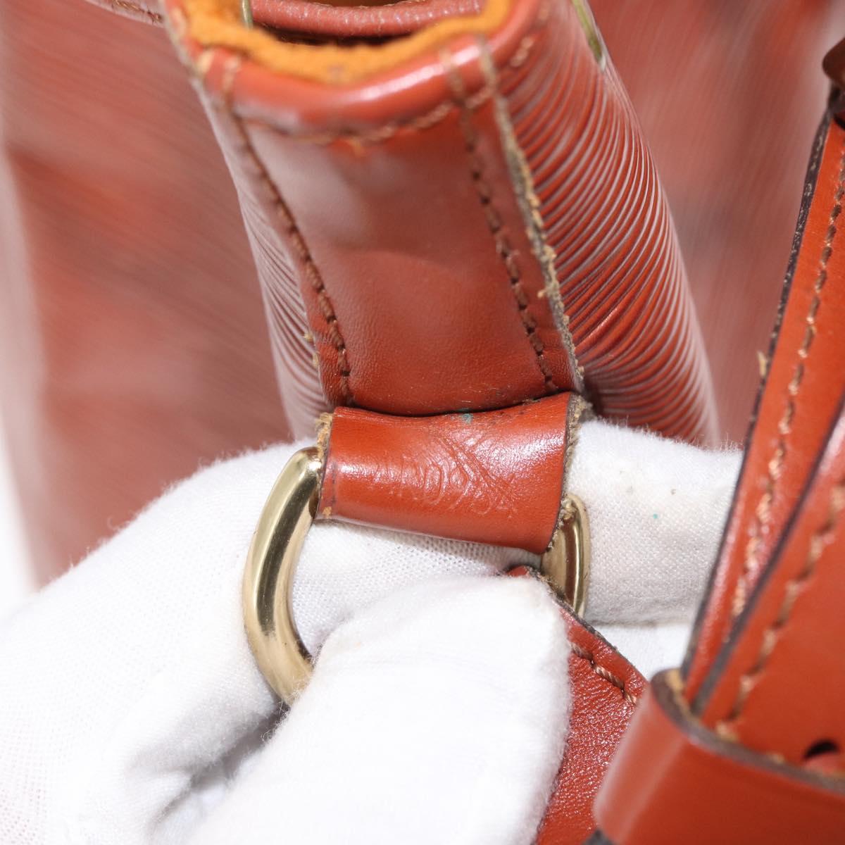 LOUIS VUITTON Epi Petit Noe Shoulder Bag Kenya Brown M44103 LV Auth BA8590