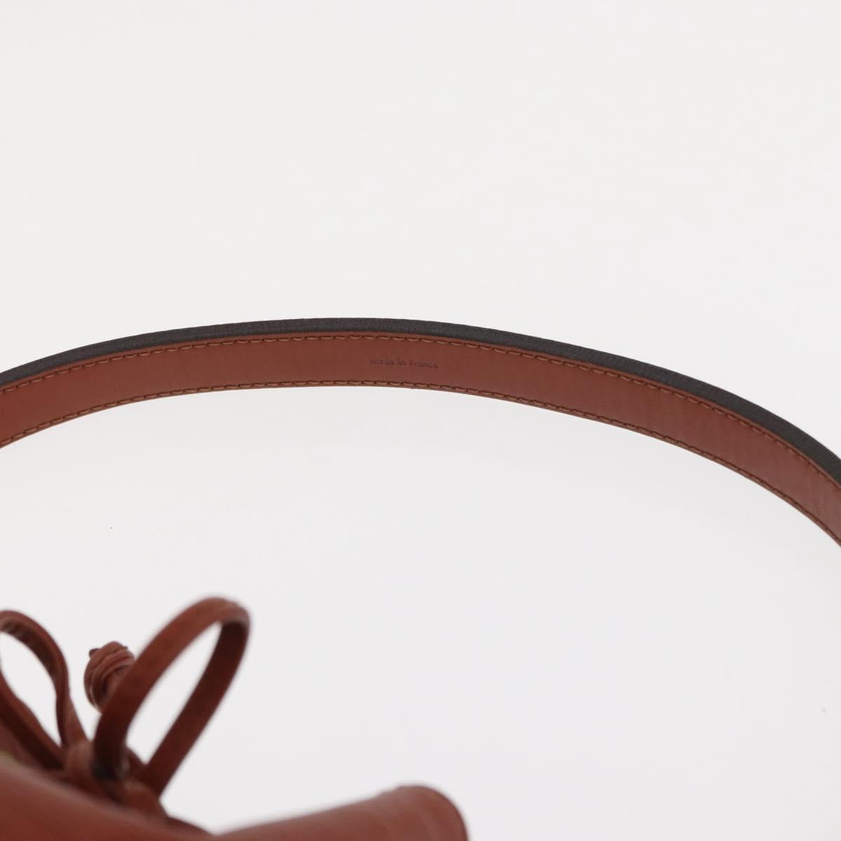 LOUIS VUITTON Epi Petit Noe Shoulder Bag Kenya Brown M44103 LV Auth BA8590