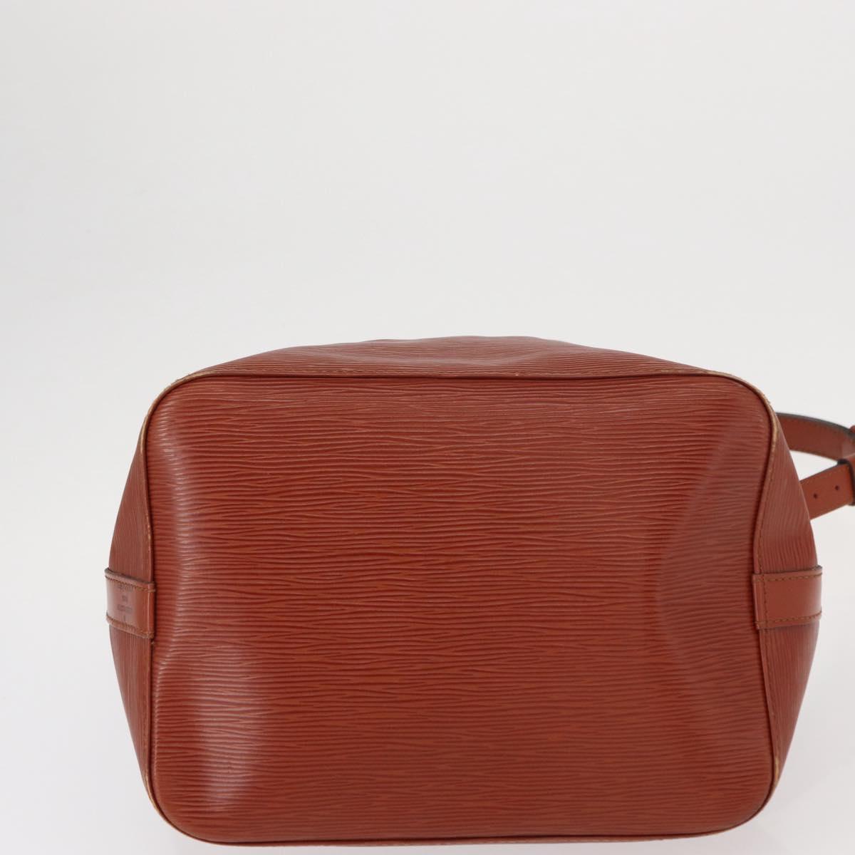 LOUIS VUITTON Epi Petit Noe Shoulder Bag Kenya Brown M44103 LV Auth BA8590