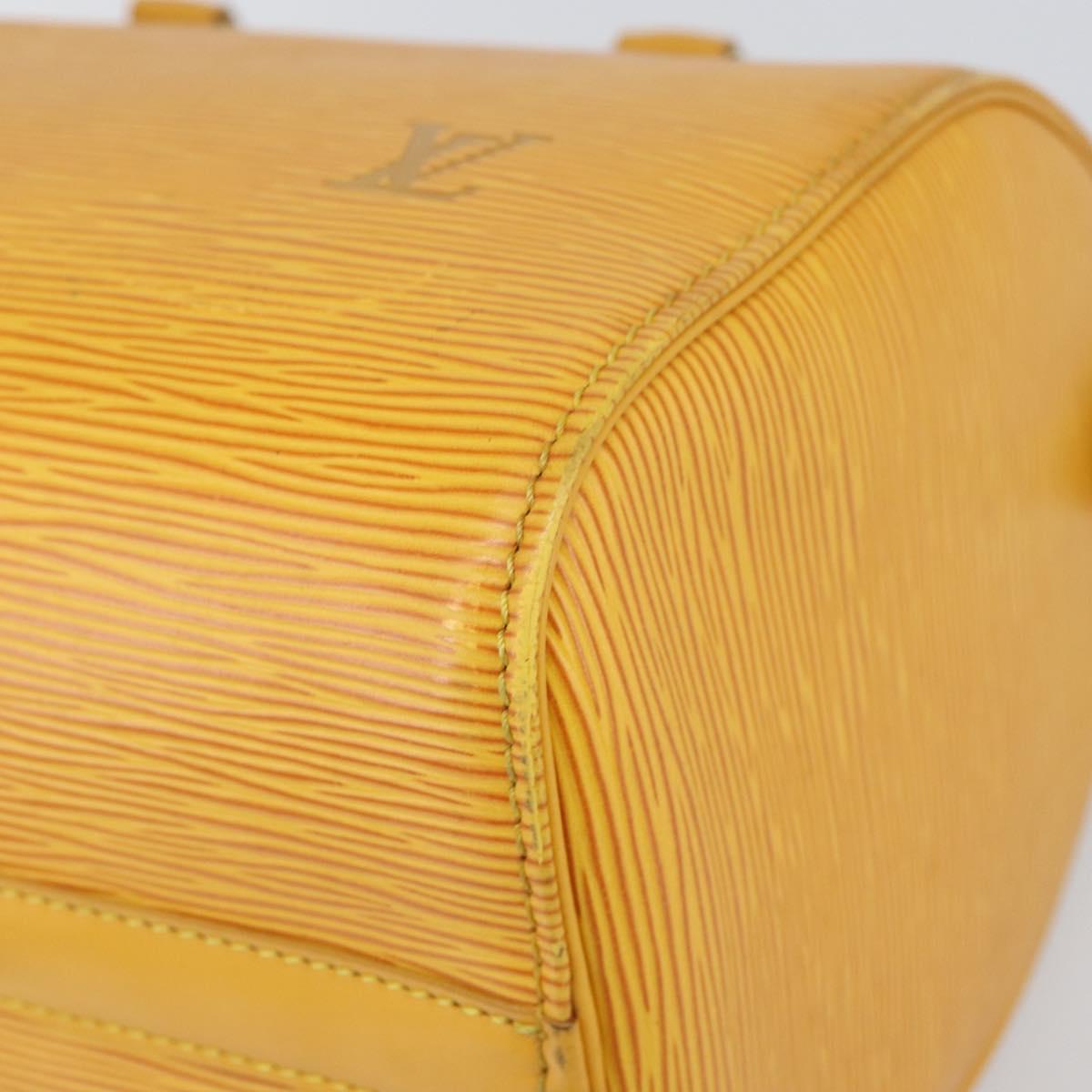 LOUIS VUITTON Epi Speedy 25 Hand Bag Tassili Yellow M43019 LV Auth BA8593