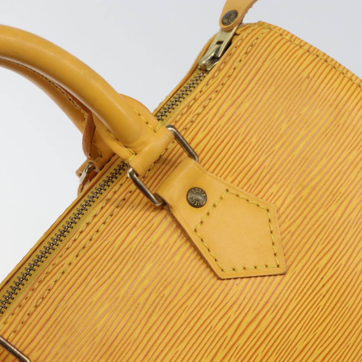 LOUIS VUITTON Epi Speedy 25 Hand Bag Tassili Yellow M43019 LV Auth BA8593