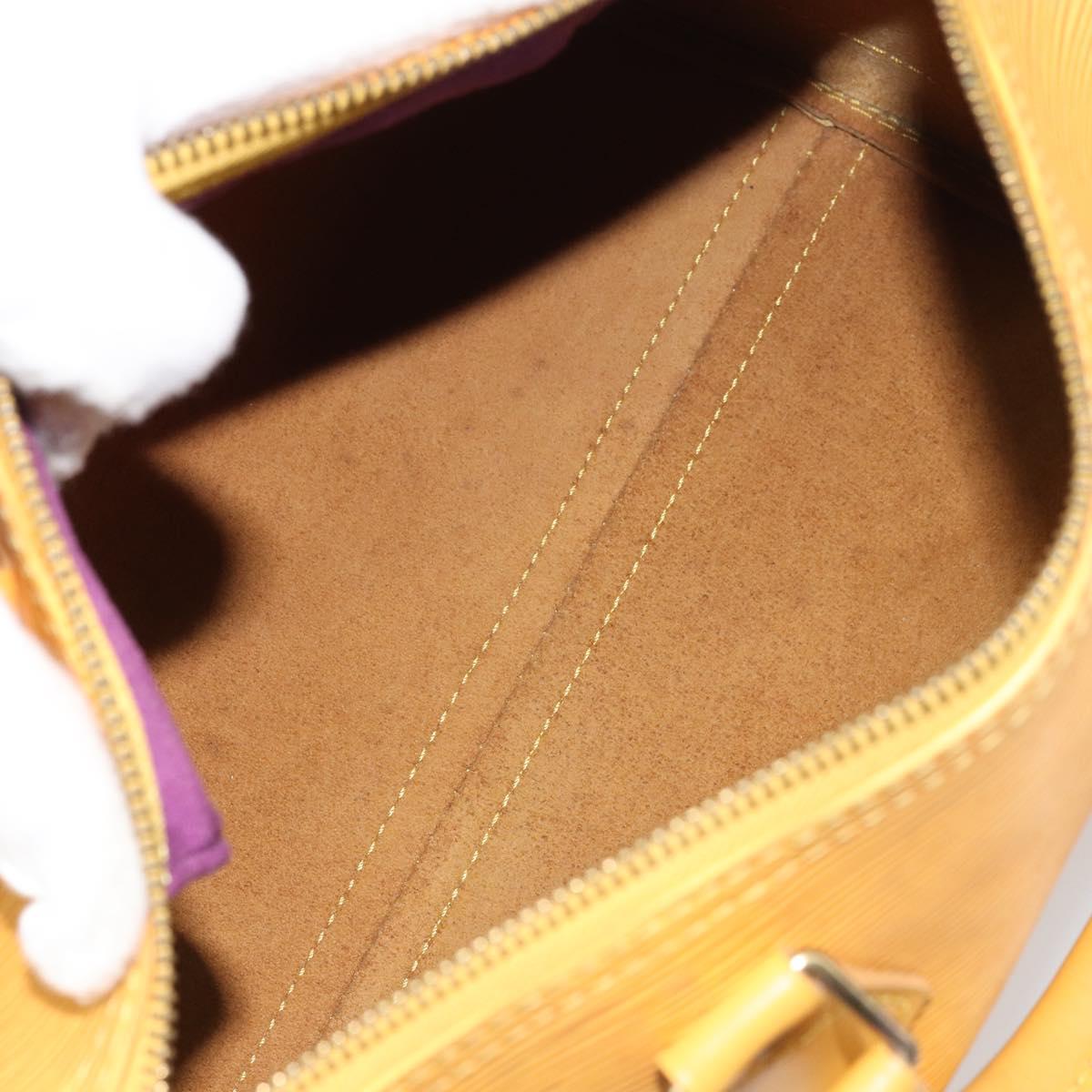 LOUIS VUITTON Epi Speedy 25 Hand Bag Tassili Yellow M43019 LV Auth BA8593