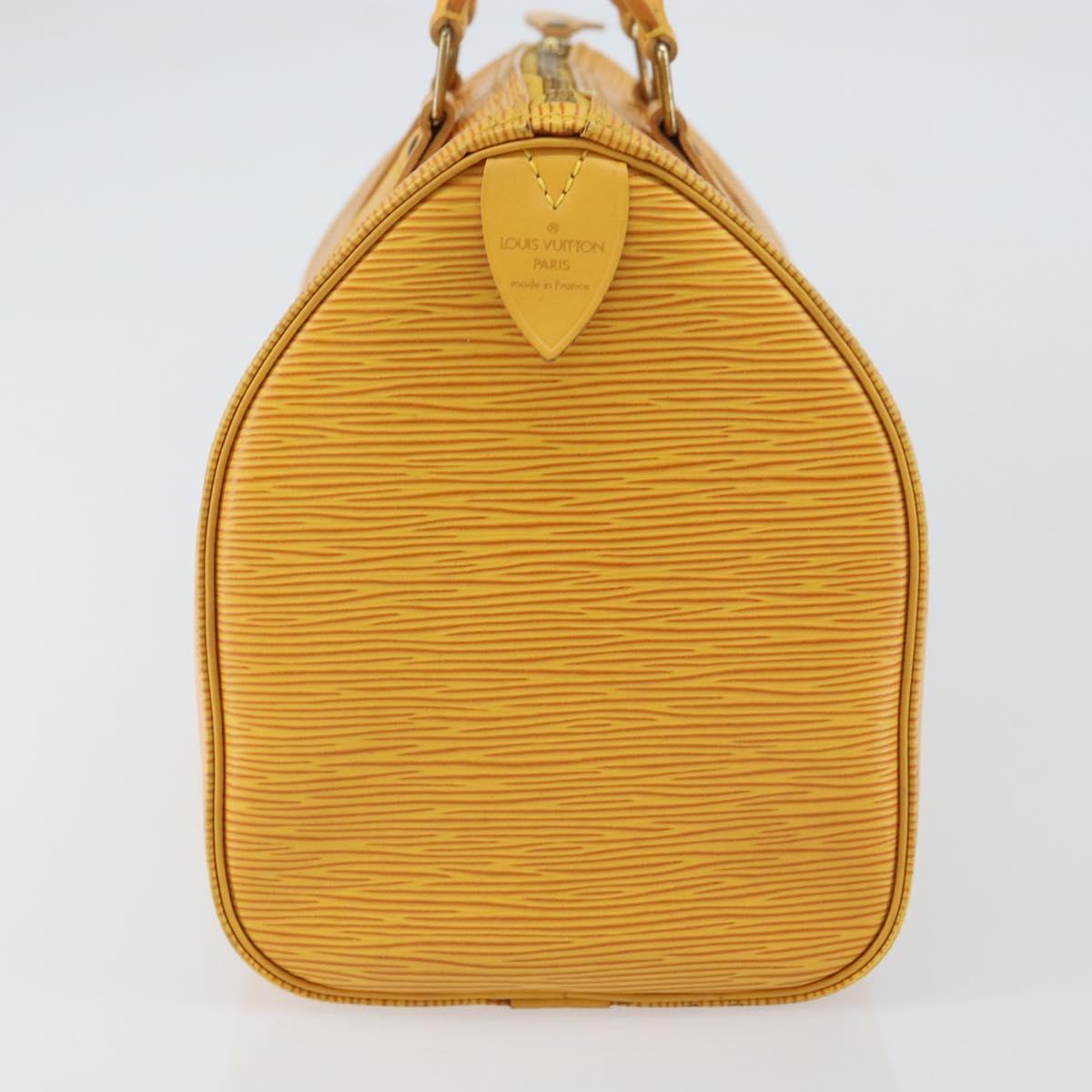 LOUIS VUITTON Epi Speedy 25 Hand Bag Tassili Yellow M43019 LV Auth BA8593