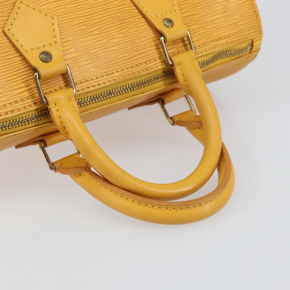 LOUIS VUITTON Epi Speedy 25 Hand Bag Tassili Yellow M43019 LV Auth BA8593