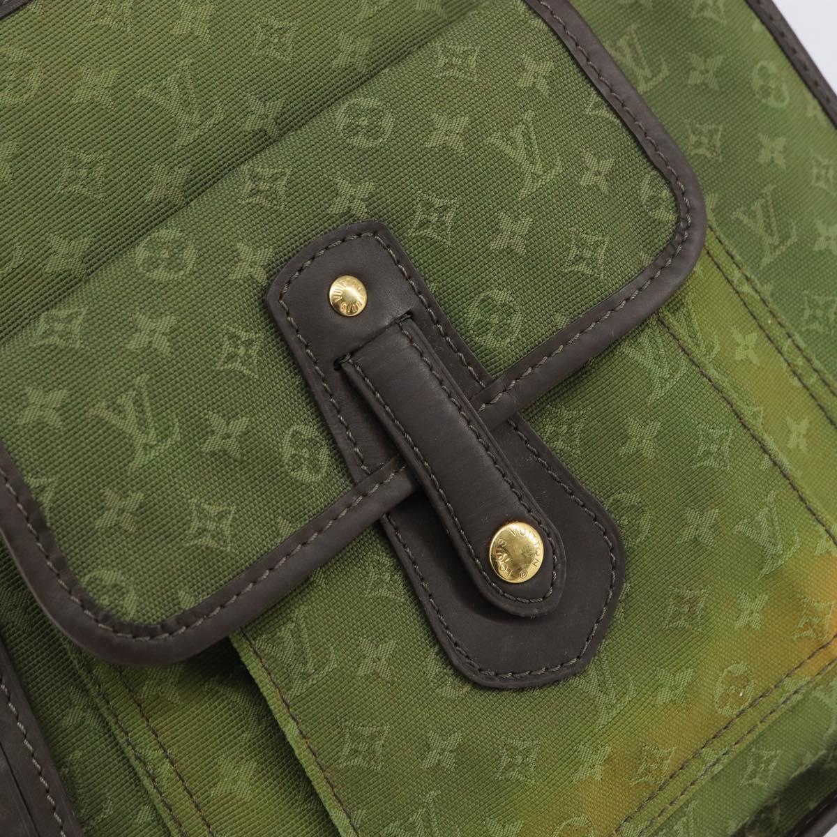 LOUIS VUITTON Monogram Mini Besace Mary Kate Bag TST Khaki M92322 LV Auth BA8594