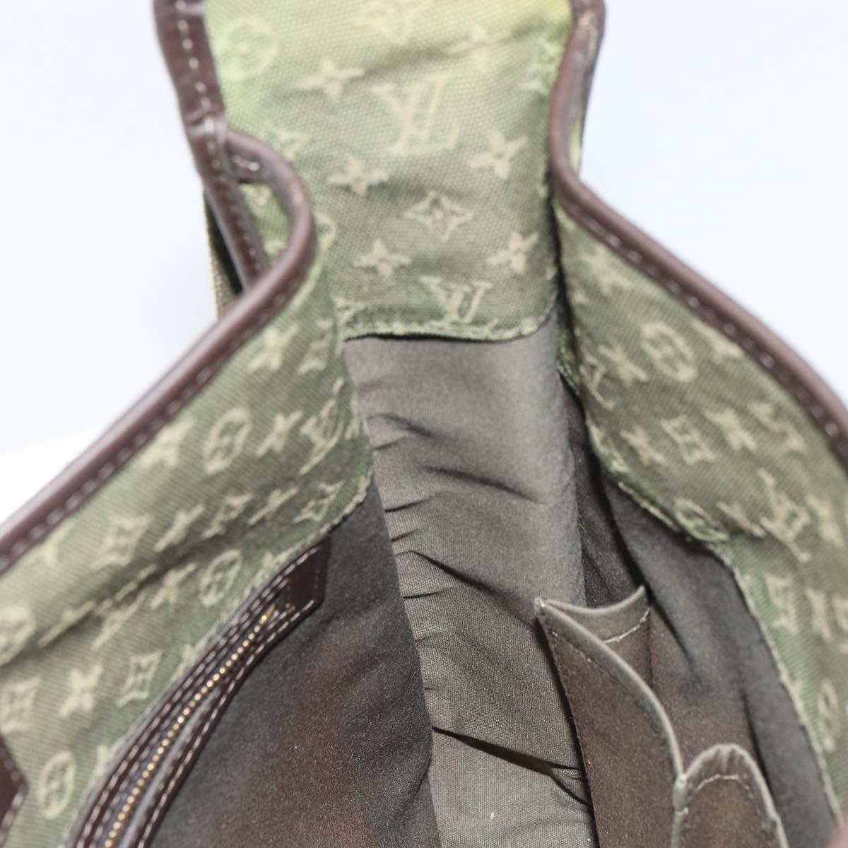 LOUIS VUITTON Monogram Mini Besace Mary Kate Bag TST Khaki M92322 LV Auth BA8594