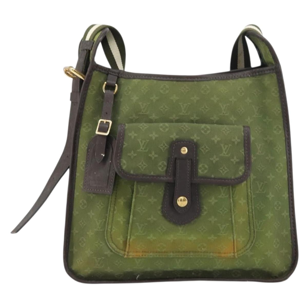 LOUIS VUITTON Monogram Mini Besace Mary Kate Bag TST Khaki M92322 LV Auth BA8594