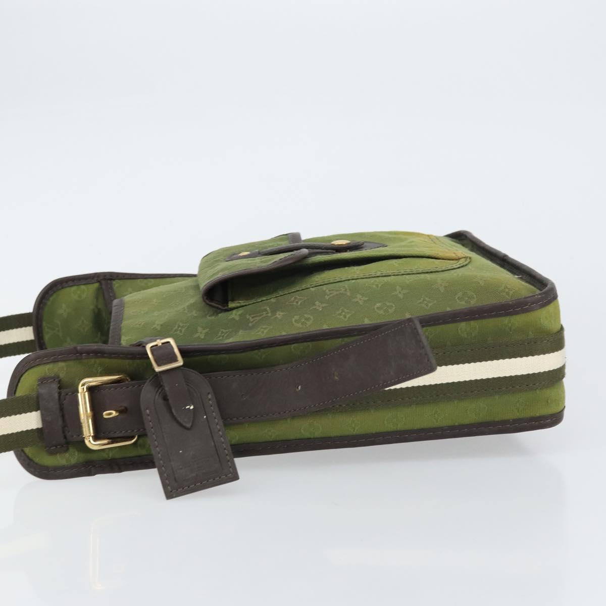 LOUIS VUITTON Monogram Mini Besace Mary Kate Bag TST Khaki M92322 LV Auth BA8594