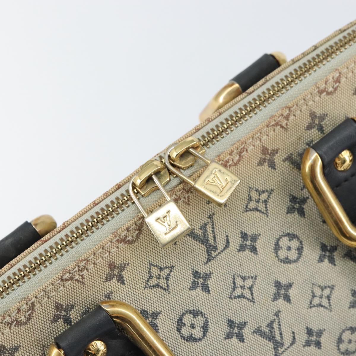 LOUIS VUITTON Monogram Mini Alma Ron Hand Bag Blue M92205 LV Auth BA8595