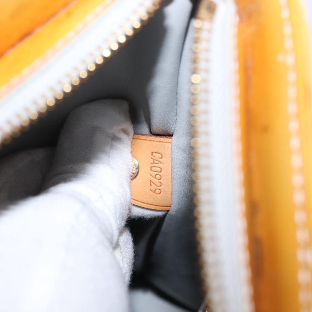 LOUIS VUITTON Monogram Vernis Houston Hand Bag Gris M91053 LV Auth BA8599