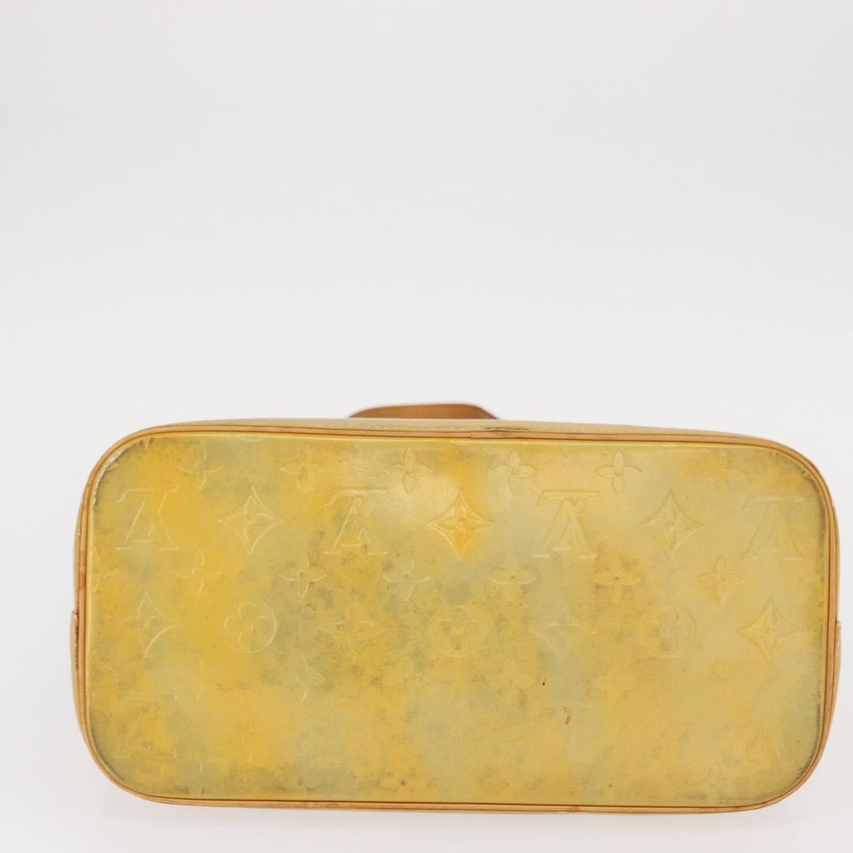 LOUIS VUITTON Monogram Vernis Houston Hand Bag Gris M91053 LV Auth BA8599