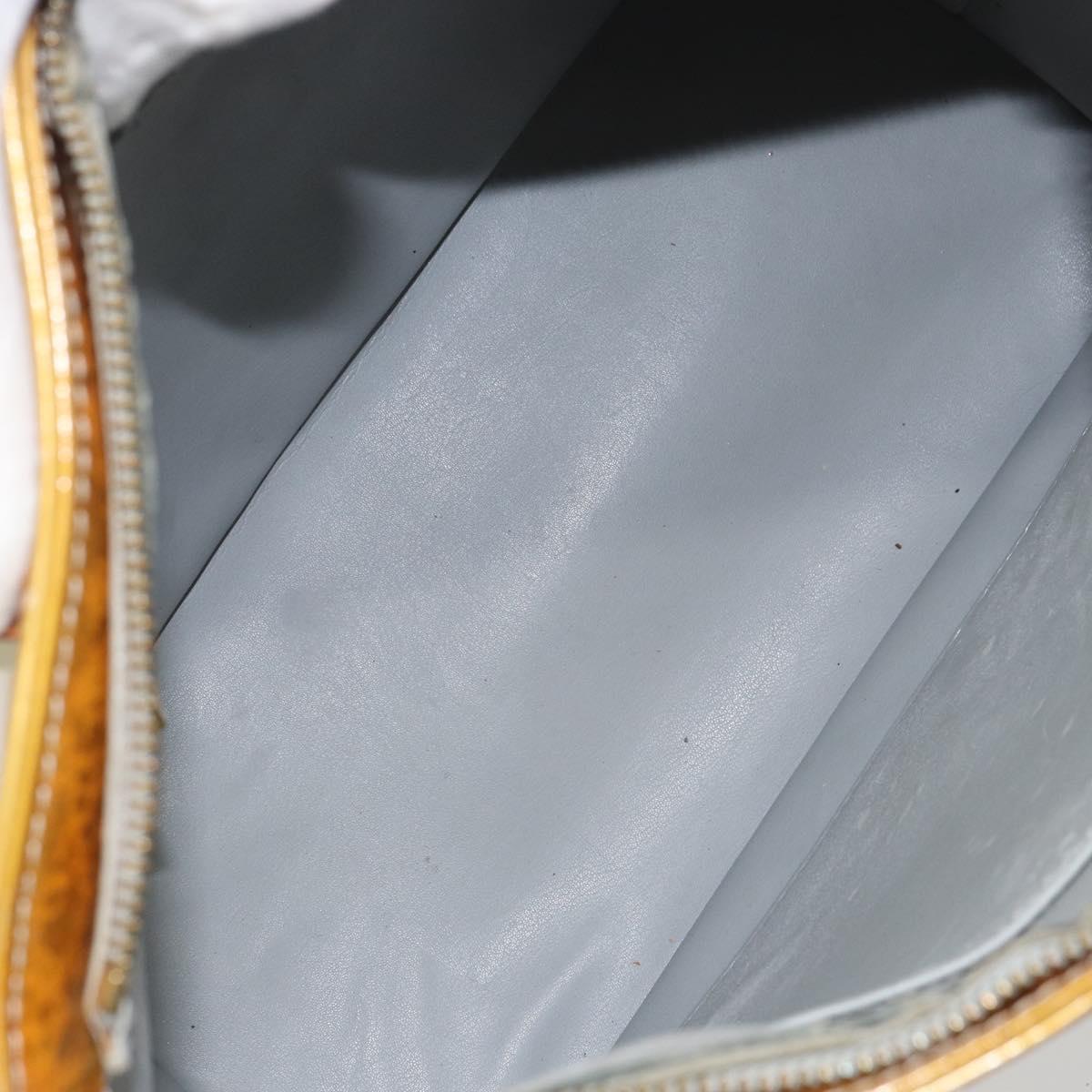 LOUIS VUITTON Monogram Vernis Houston Hand Bag Gris M91053 LV Auth BA8600