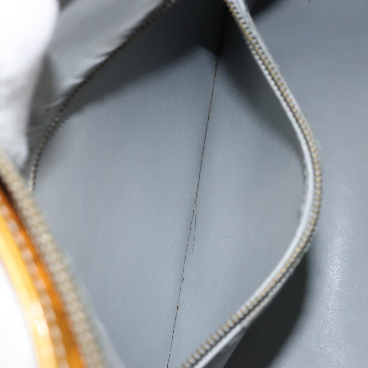 LOUIS VUITTON Monogram Vernis Houston Hand Bag Gris M91053 LV Auth BA8600