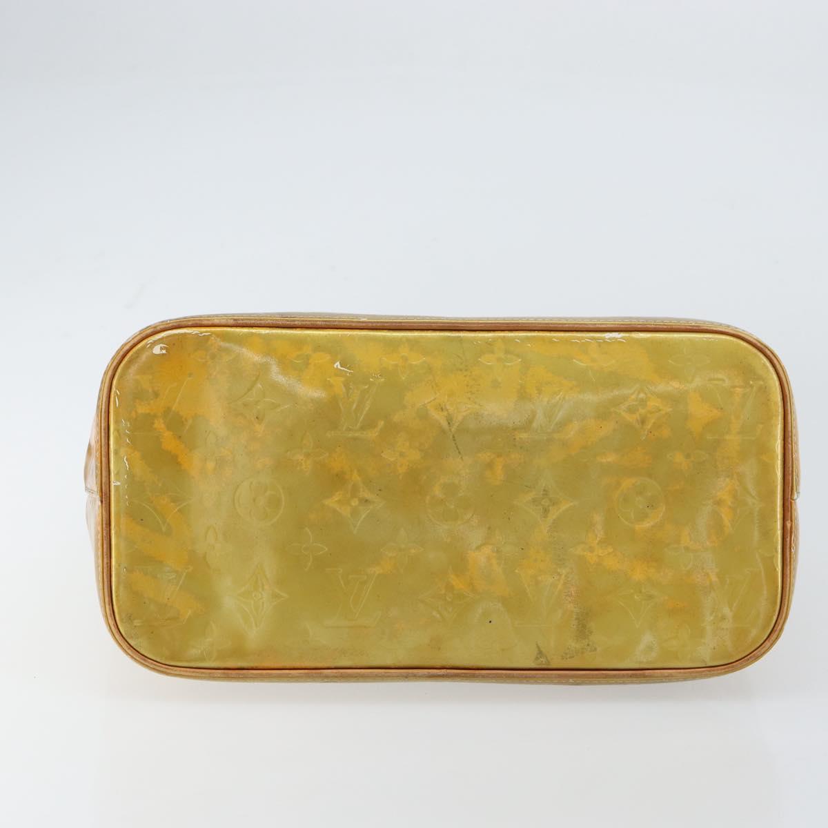 LOUIS VUITTON Monogram Vernis Houston Hand Bag Gris M91053 LV Auth BA8600