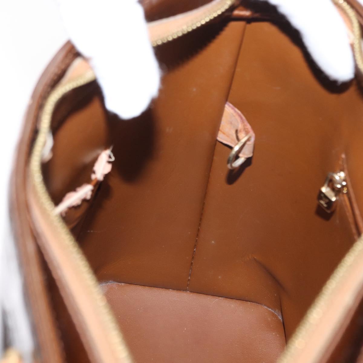 LOUIS VUITTON Monogram Vernis Houston Hand Bag Bronze M91122 LV Auth BA8602