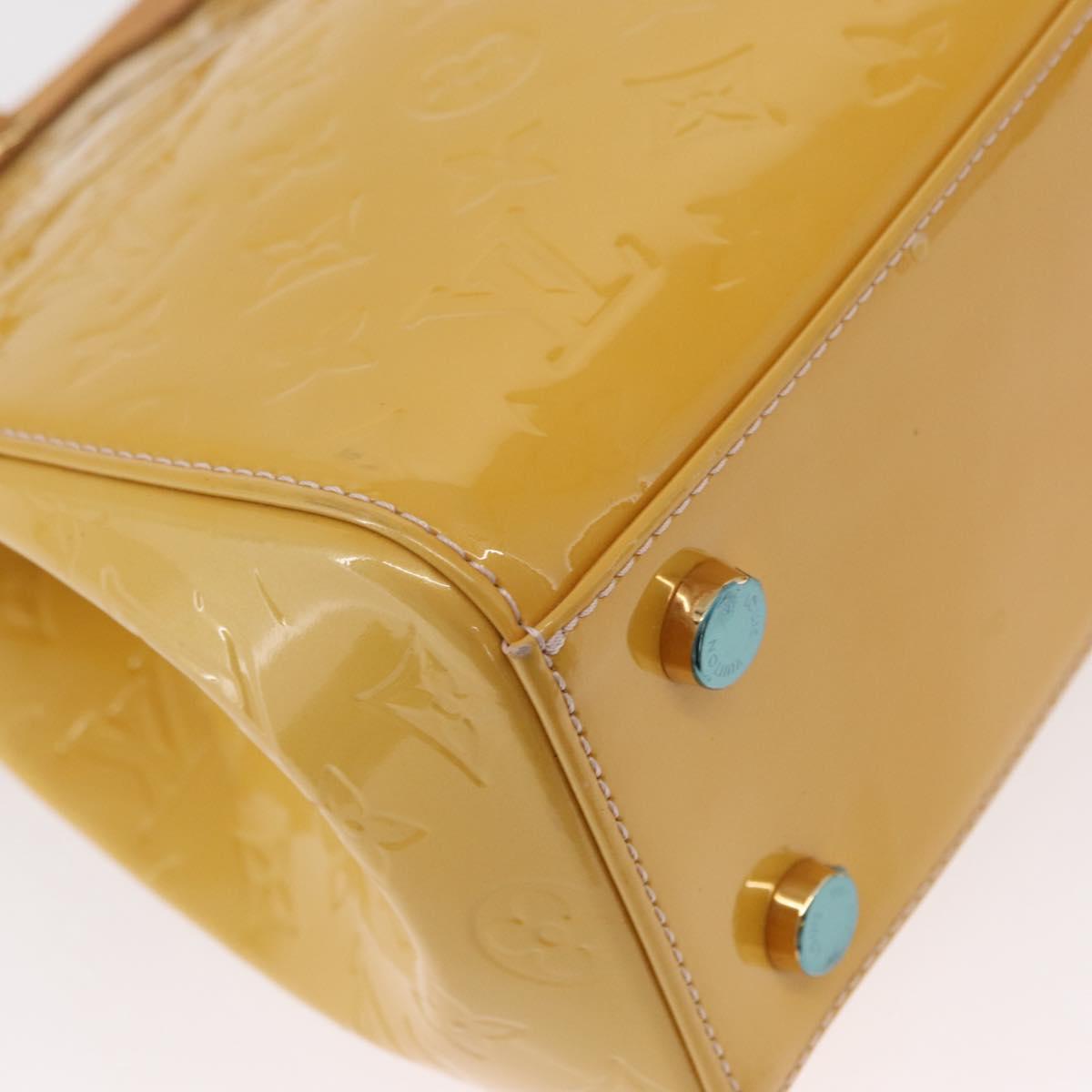 LOUIS VUITTON Vernis Blair MM Hand Bag 2way Rose Angelique M90068 LV Auth BA8604