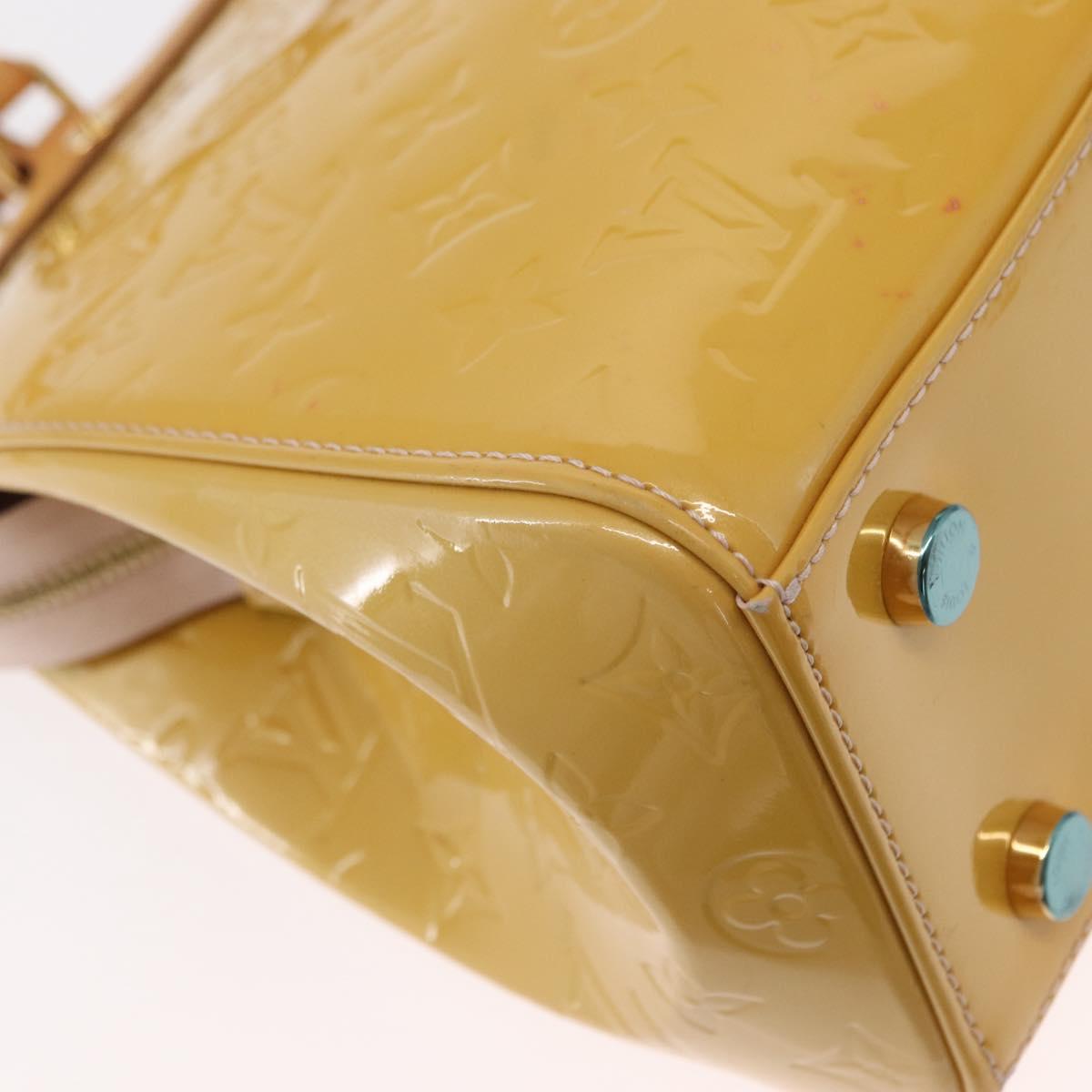 LOUIS VUITTON Vernis Blair MM Hand Bag 2way Rose Angelique M90068 LV Auth BA8604