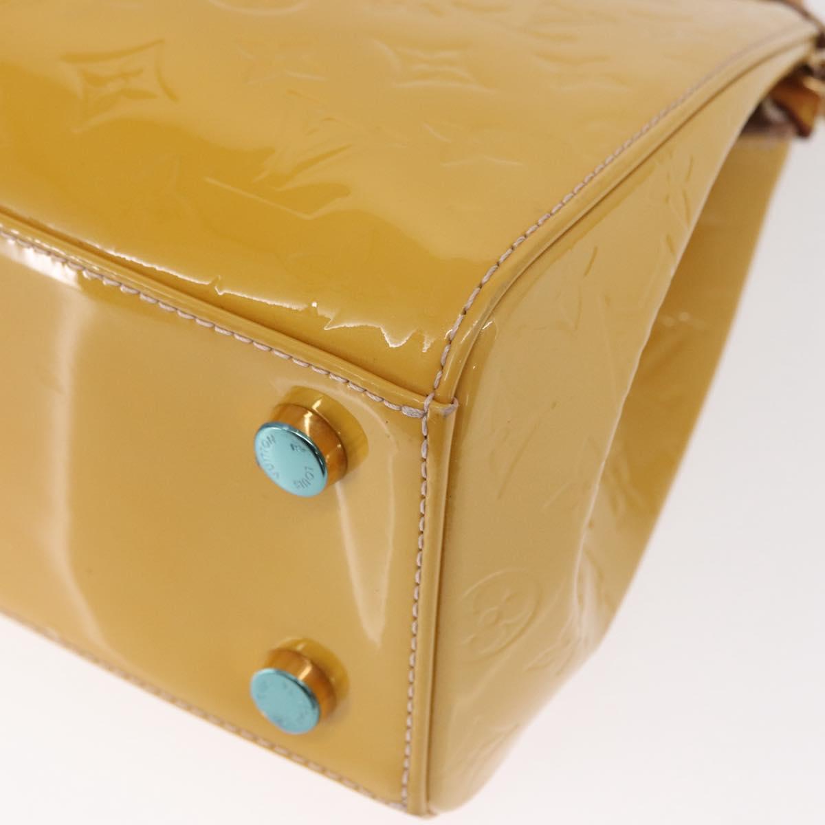 LOUIS VUITTON Vernis Blair MM Hand Bag 2way Rose Angelique M90068 LV Auth BA8604