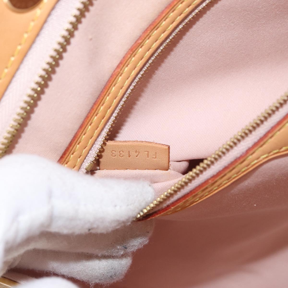 LOUIS VUITTON Vernis Blair MM Hand Bag 2way Rose Angelique M90068 LV Auth BA8604