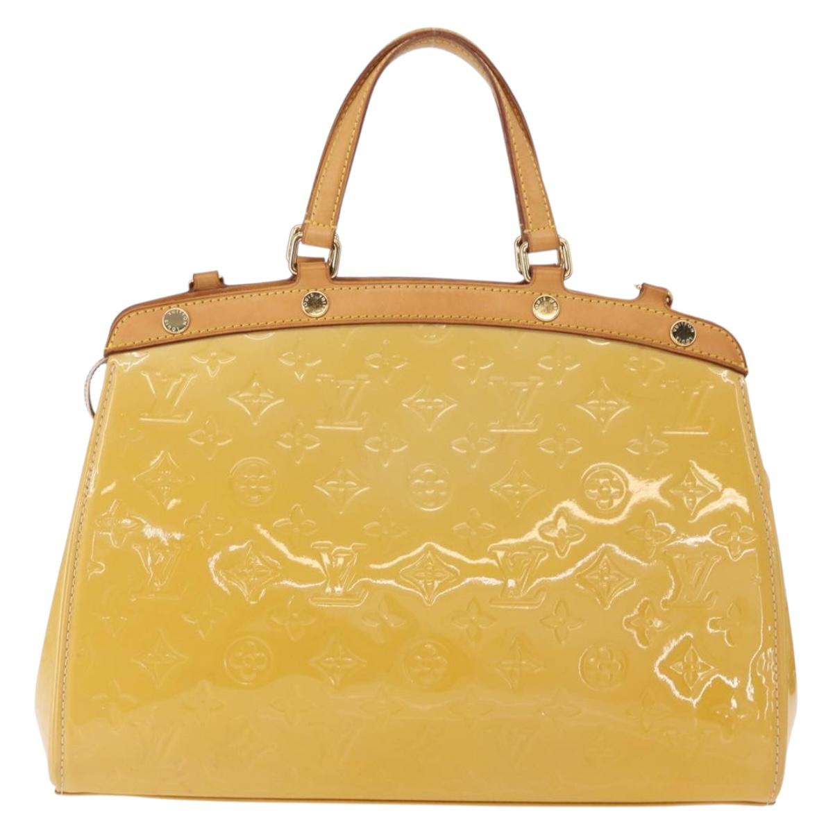 LOUIS VUITTON Vernis Blair MM Hand Bag 2way Rose Angelique M90068 LV Auth BA8604