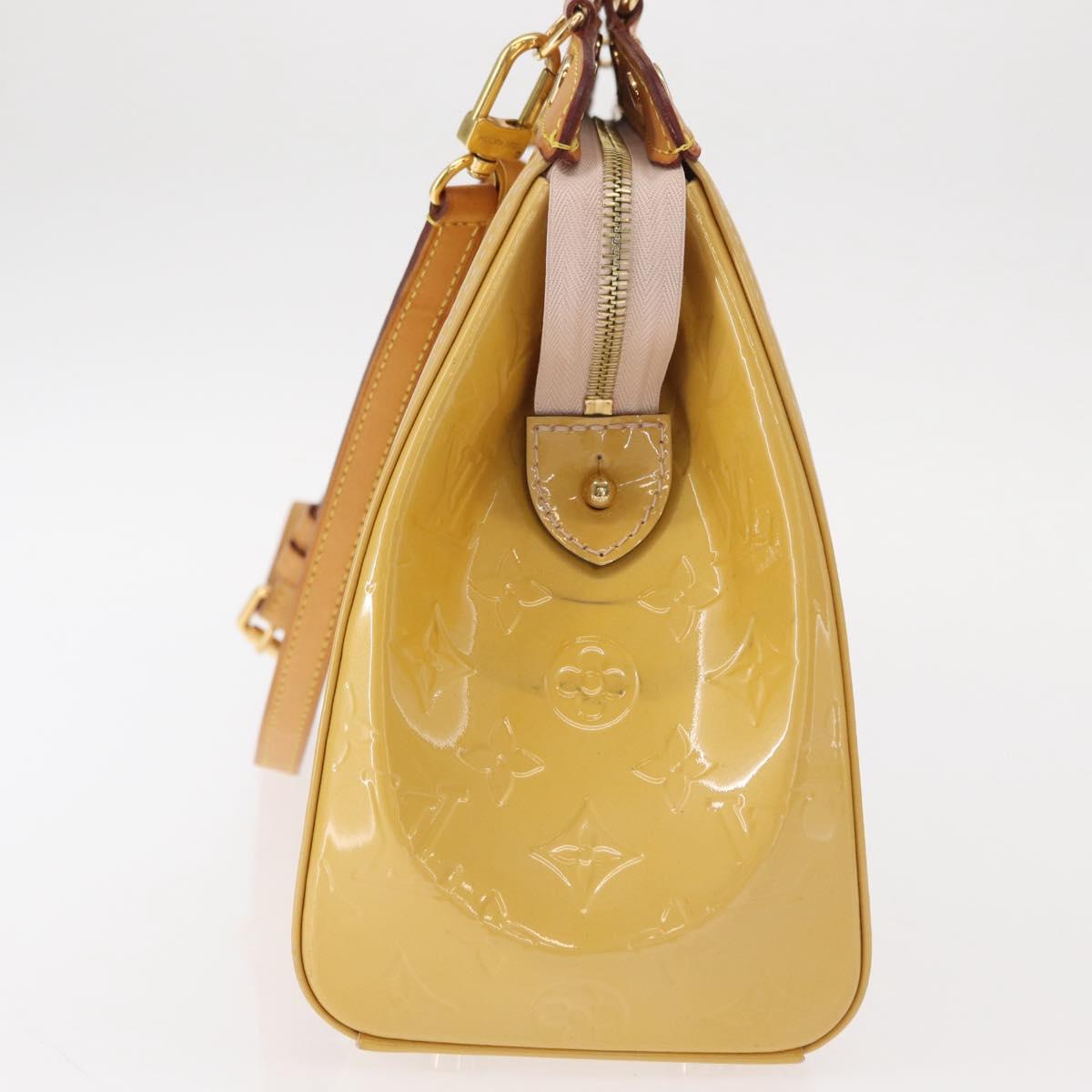 LOUIS VUITTON Vernis Blair MM Hand Bag 2way Rose Angelique M90068 LV Auth BA8604