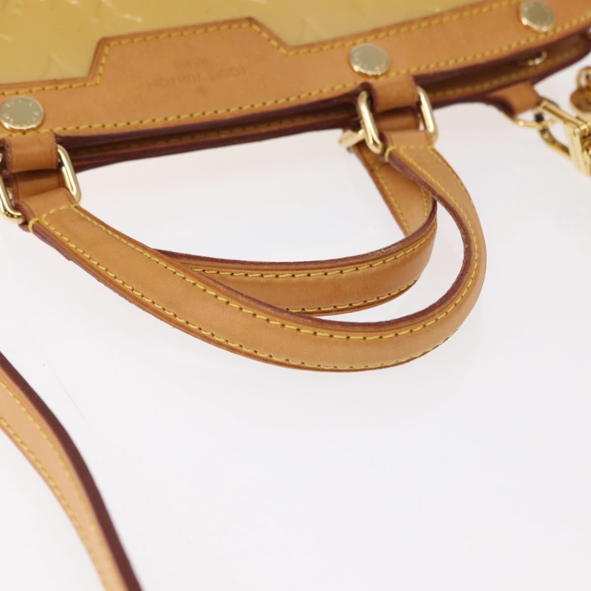 LOUIS VUITTON Vernis Blair MM Hand Bag 2way Rose Angelique M90068 LV Auth BA8604