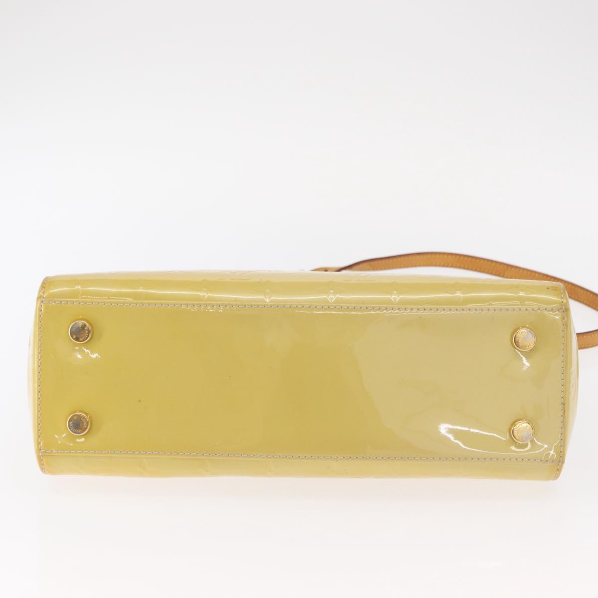 LOUIS VUITTON Monogram Vernis Blair MM Hand Bag 2way Citrin M90108 Auth BA8605