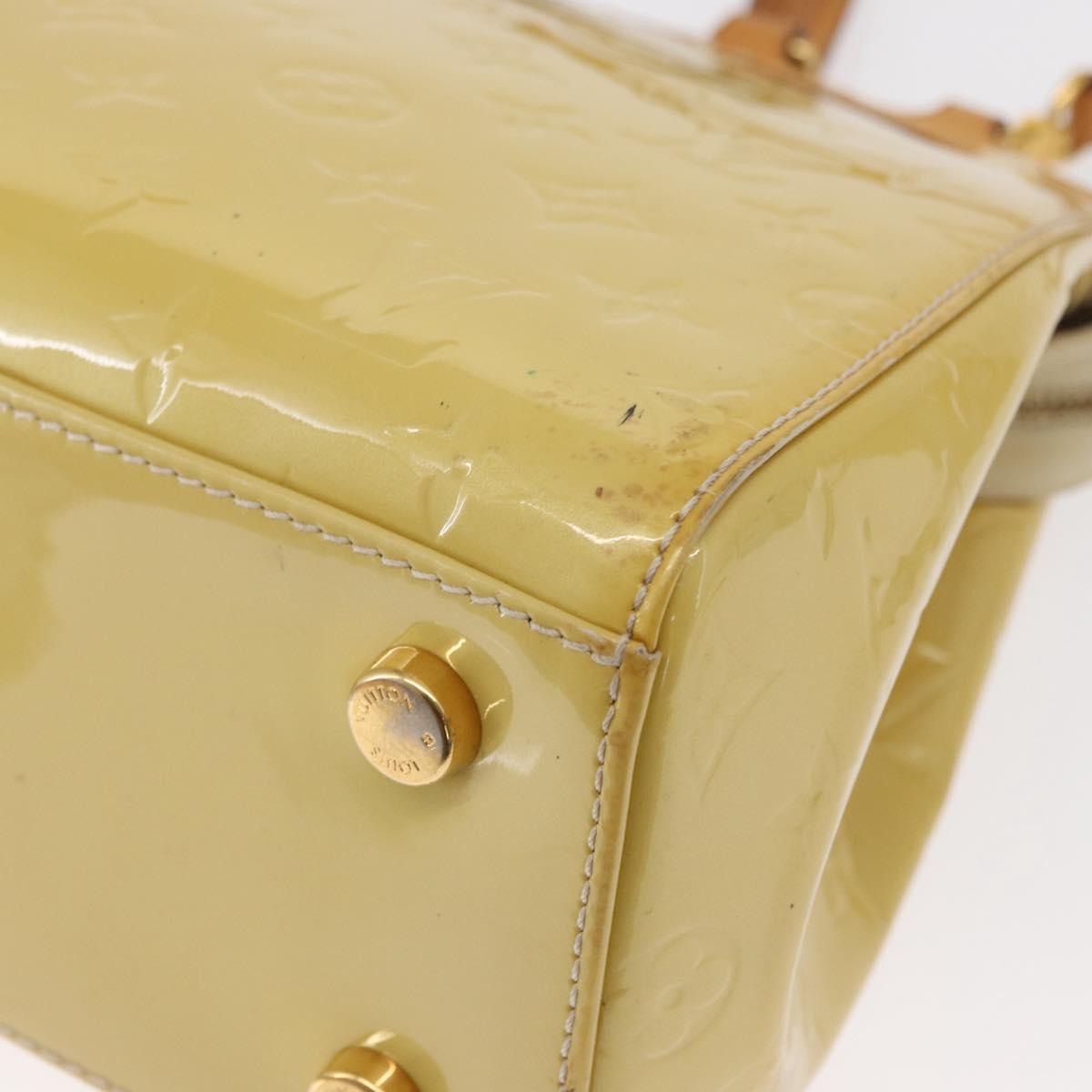 LOUIS VUITTON Monogram Vernis Blair MM Hand Bag 2way Citrin M90108 Auth BA8605