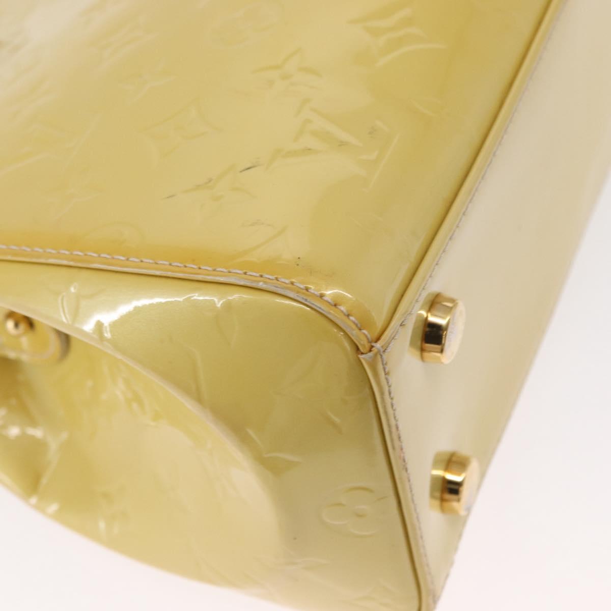 LOUIS VUITTON Monogram Vernis Blair MM Hand Bag 2way Citrin M90108 Auth BA8605