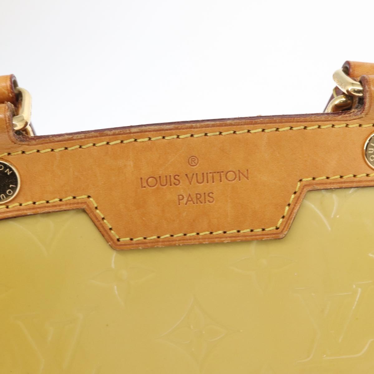LOUIS VUITTON Monogram Vernis Blair MM Hand Bag 2way Citrin M90108 Auth BA8605