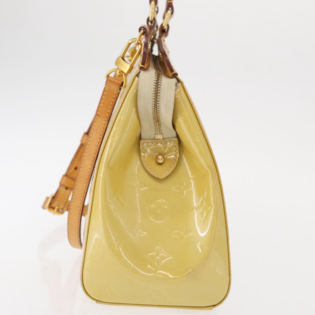 LOUIS VUITTON Monogram Vernis Blair MM Hand Bag 2way Citrin M90108 Auth BA8605