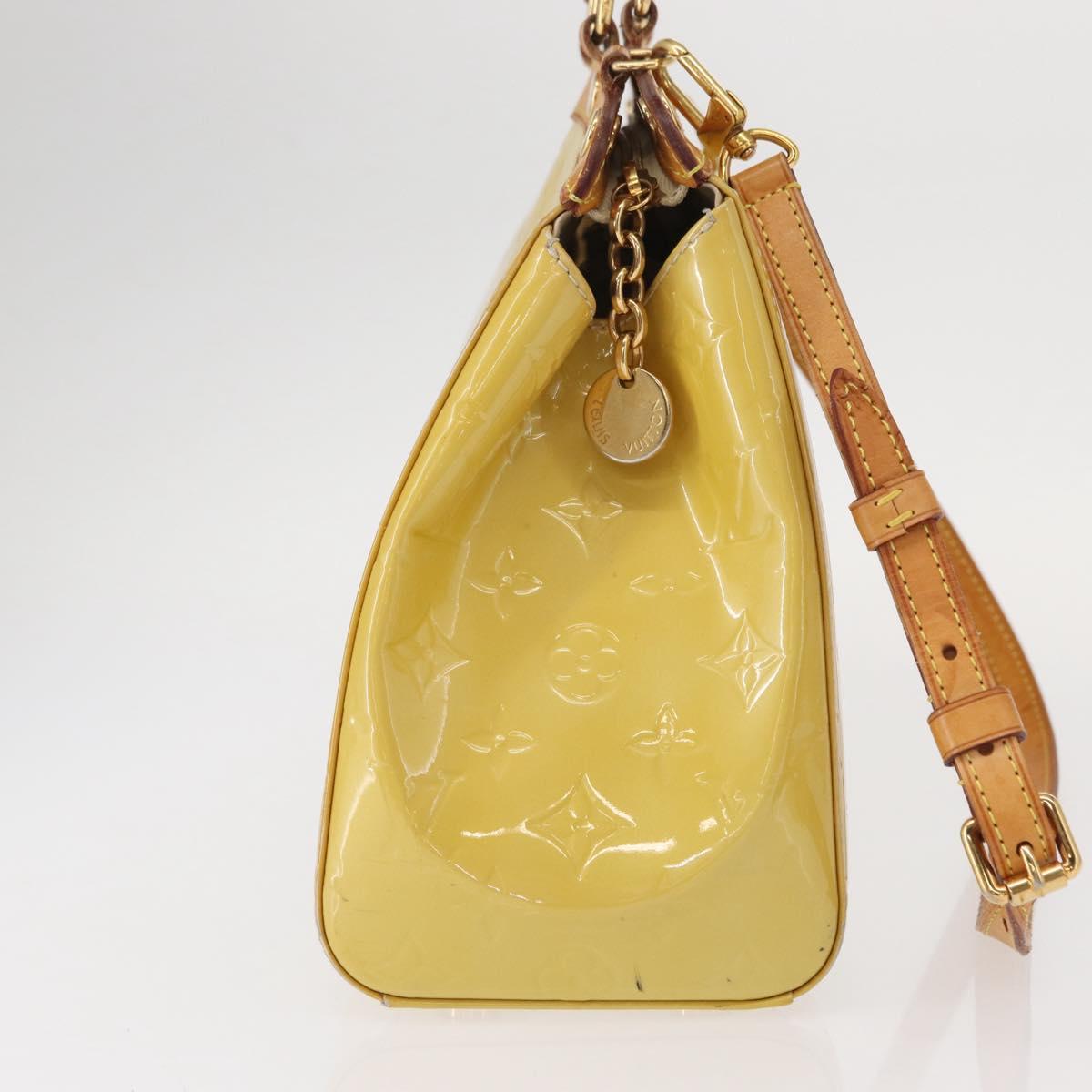 LOUIS VUITTON Monogram Vernis Blair MM Hand Bag 2way Citrin M90108 Auth BA8605