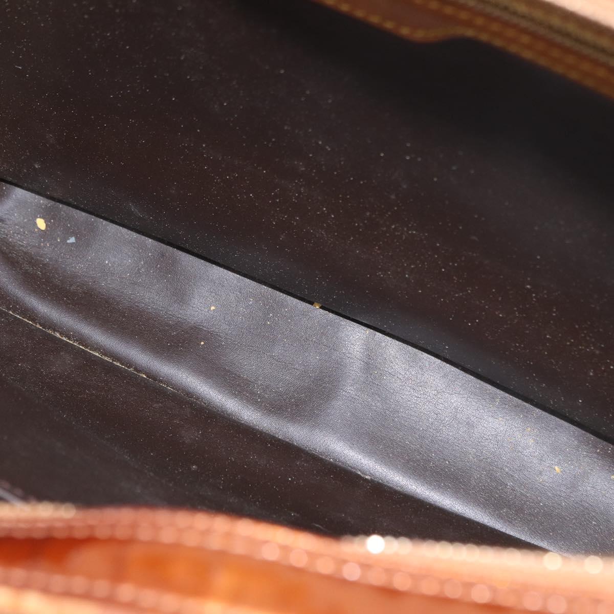 LOUIS VUITTON Monogram Vernis Van Damme Hand Bag Bronze M91125 LV Auth BA8606