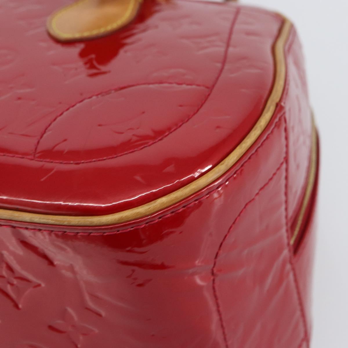 LOUIS VUITTON Monogram Vernis Summit Drive Bag Pomme D'amour M93513 Auth BA8607