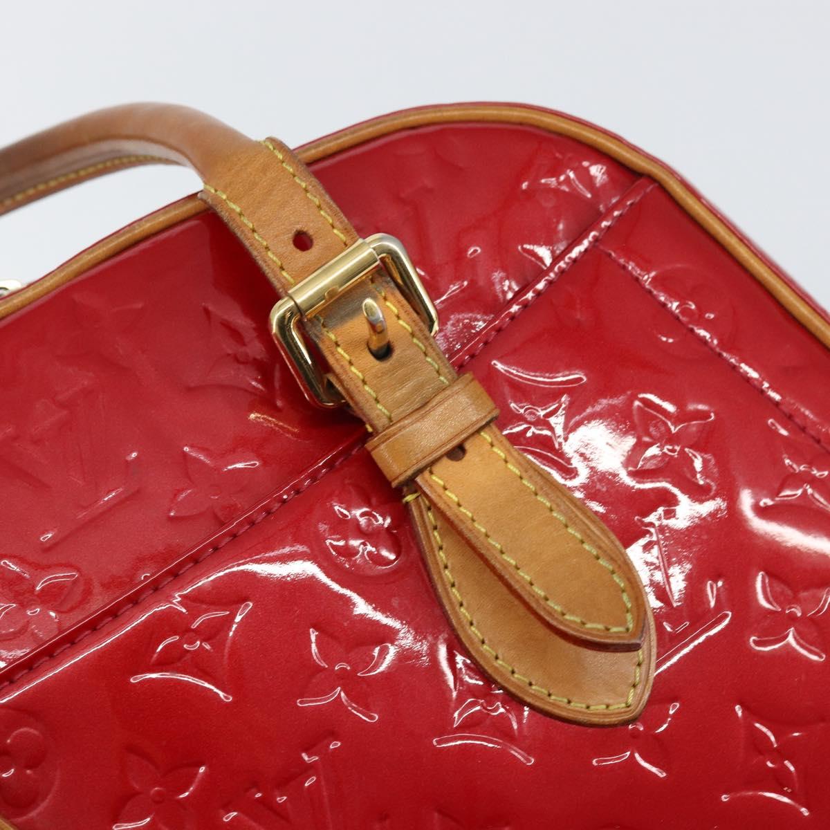 LOUIS VUITTON Monogram Vernis Summit Drive Bag Pomme D'amour M93513 Auth BA8607