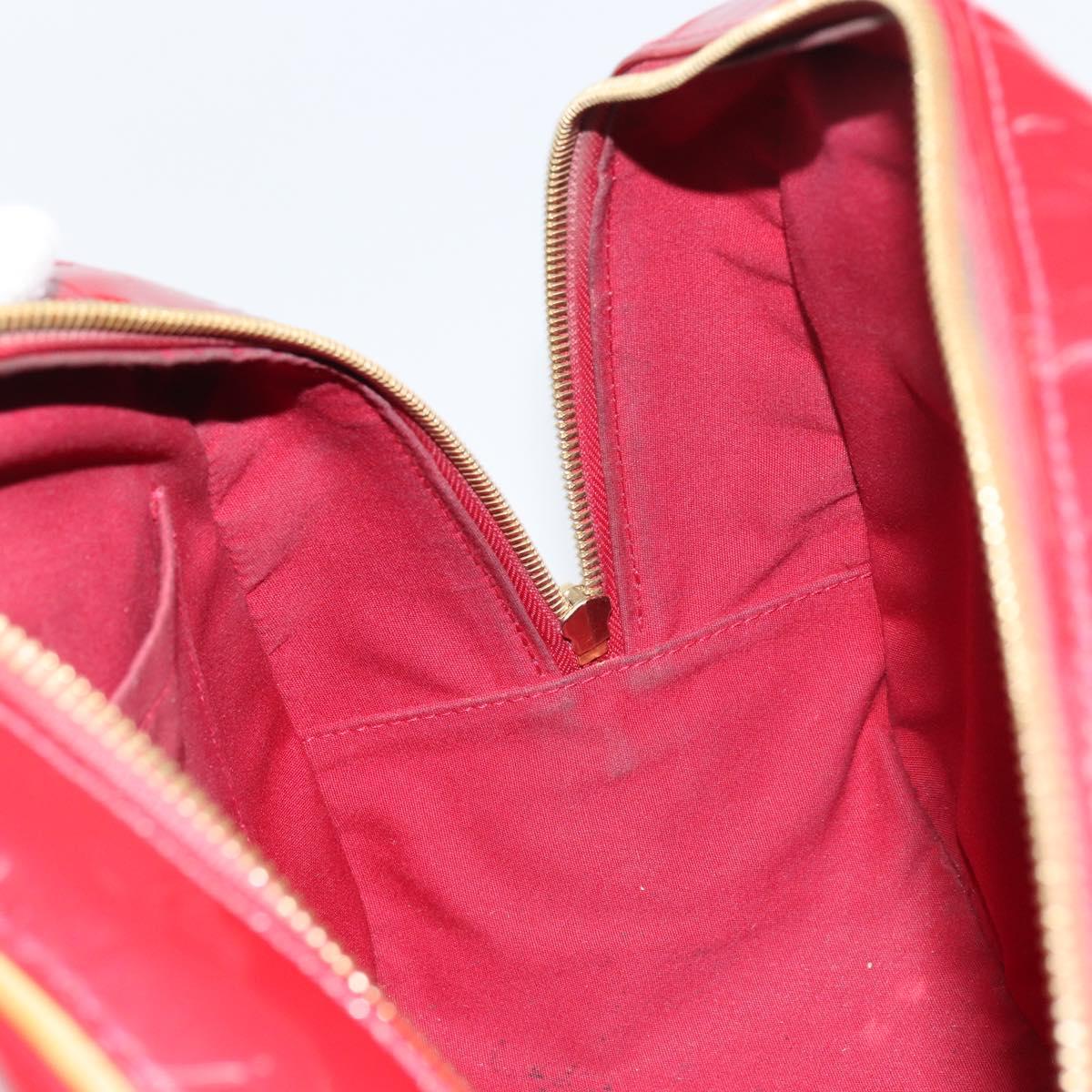 LOUIS VUITTON Monogram Vernis Summit Drive Bag Pomme D'amour M93513 Auth BA8607