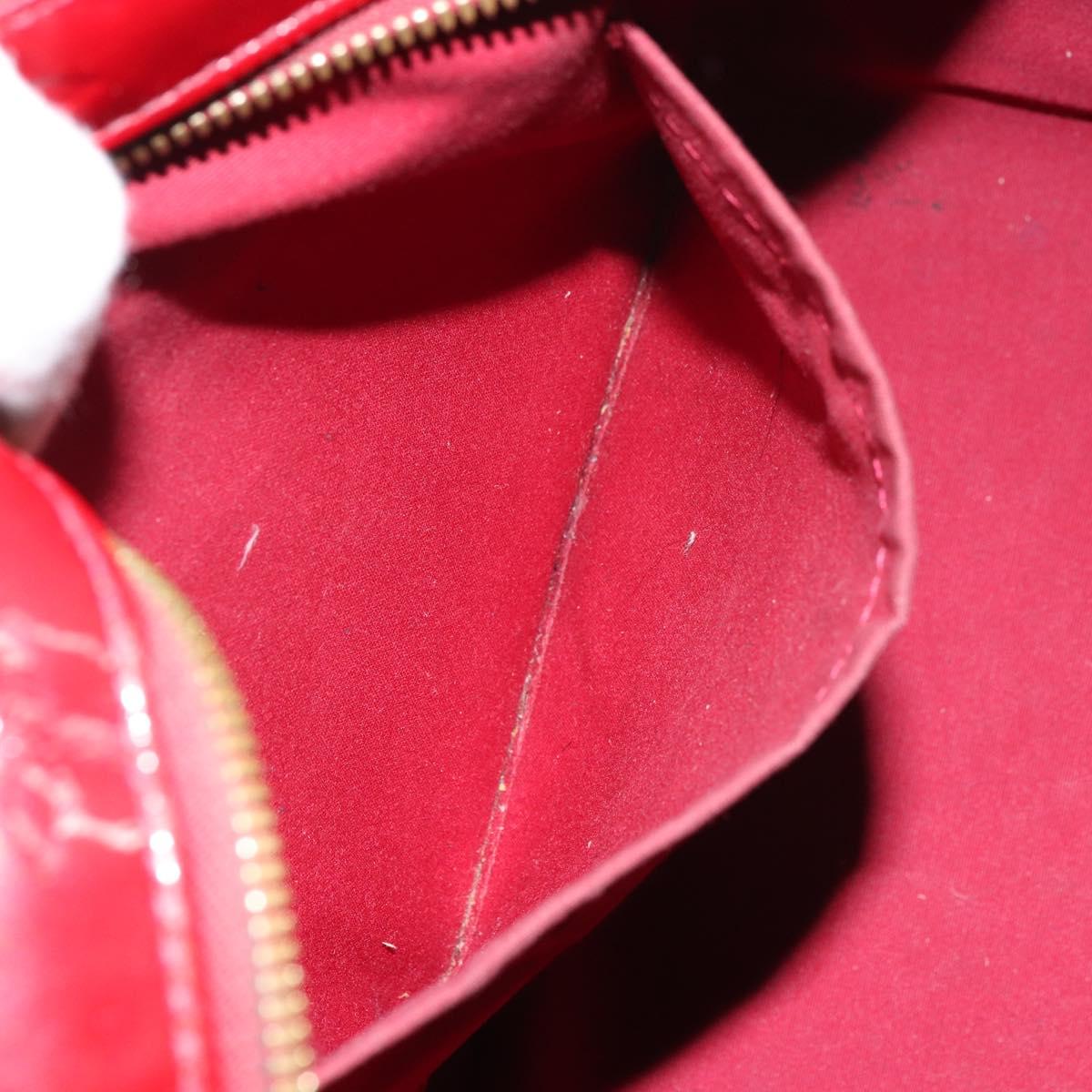 LOUIS VUITTON Monogram Vernis Summit Drive Bag Pomme D'amour M93513 Auth BA8607