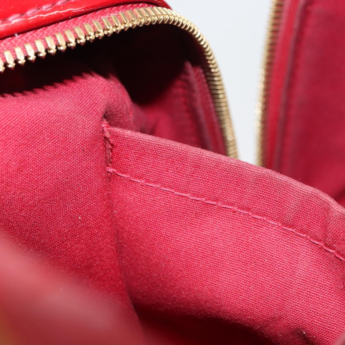 LOUIS VUITTON Monogram Vernis Summit Drive Bag Pomme D'amour M93513 Auth BA8607