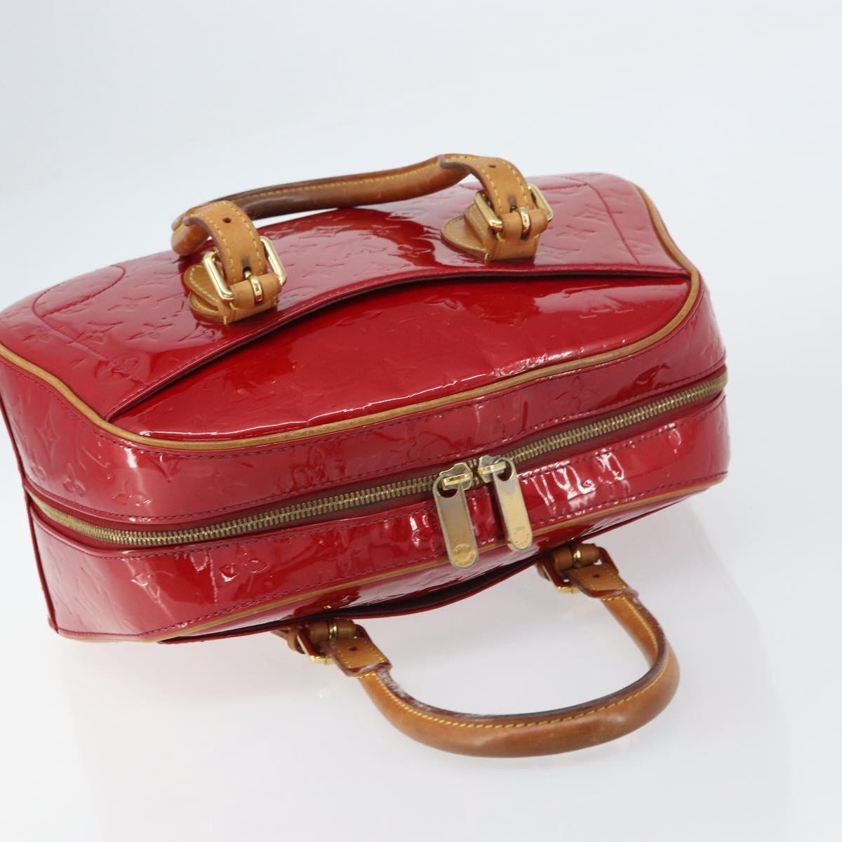 LOUIS VUITTON Monogram Vernis Summit Drive Bag Pomme D'amour M93513 Auth BA8607