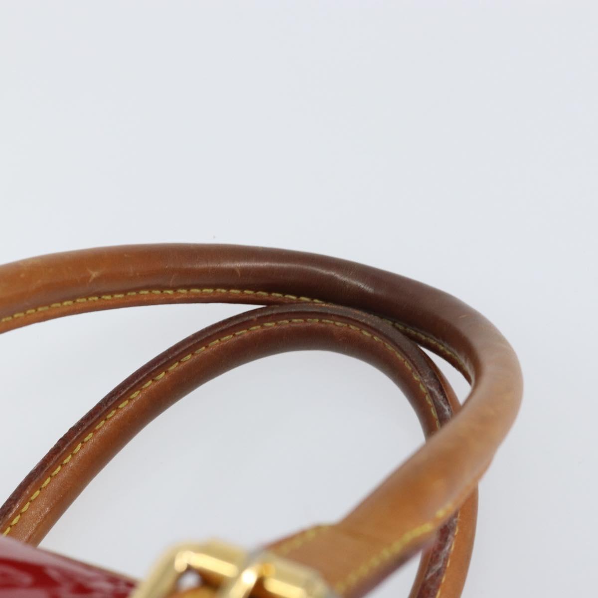 LOUIS VUITTON Monogram Vernis Summit Drive Bag Pomme D'amour M93513 Auth BA8607