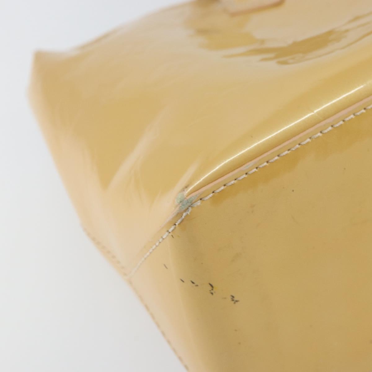 LOUIS VUITTON Vernis Wilshire PM Hand Bag Rose Flow Lantern M91642 Auth BA8608