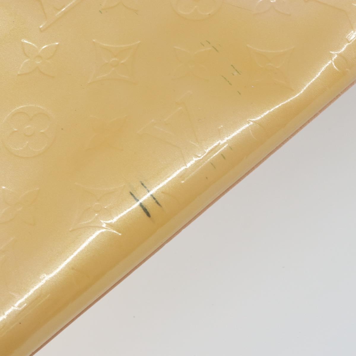 LOUIS VUITTON Vernis Wilshire PM Hand Bag Rose Flow Lantern M91642 Auth BA8608